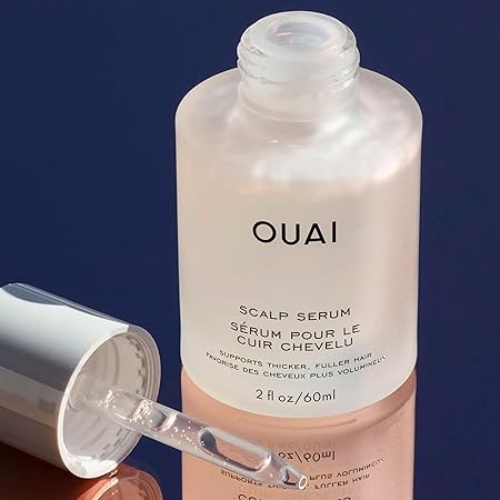OUAI Scalp Serum – Balancing Hair Serum with Red Clover Extract, Siberian Ginseng & Peptides for Thicker, Fuller Hair – Paraben & Sulfate-Free, 2 Fl Oz